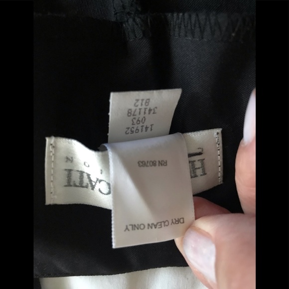 HUGO BUSCATI. COLLECTION , size10 black silky long straight leg  , women’s pants - Picture 8 of 11